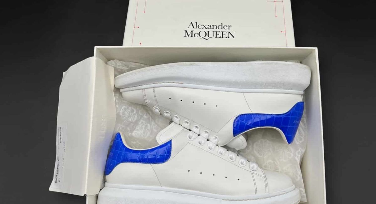 Alexander McQueen Oversize Blanc/Bleu 41