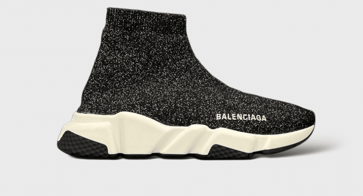 7570 Balenciaga Speed Trainer Noir/Doré/Blanc 37