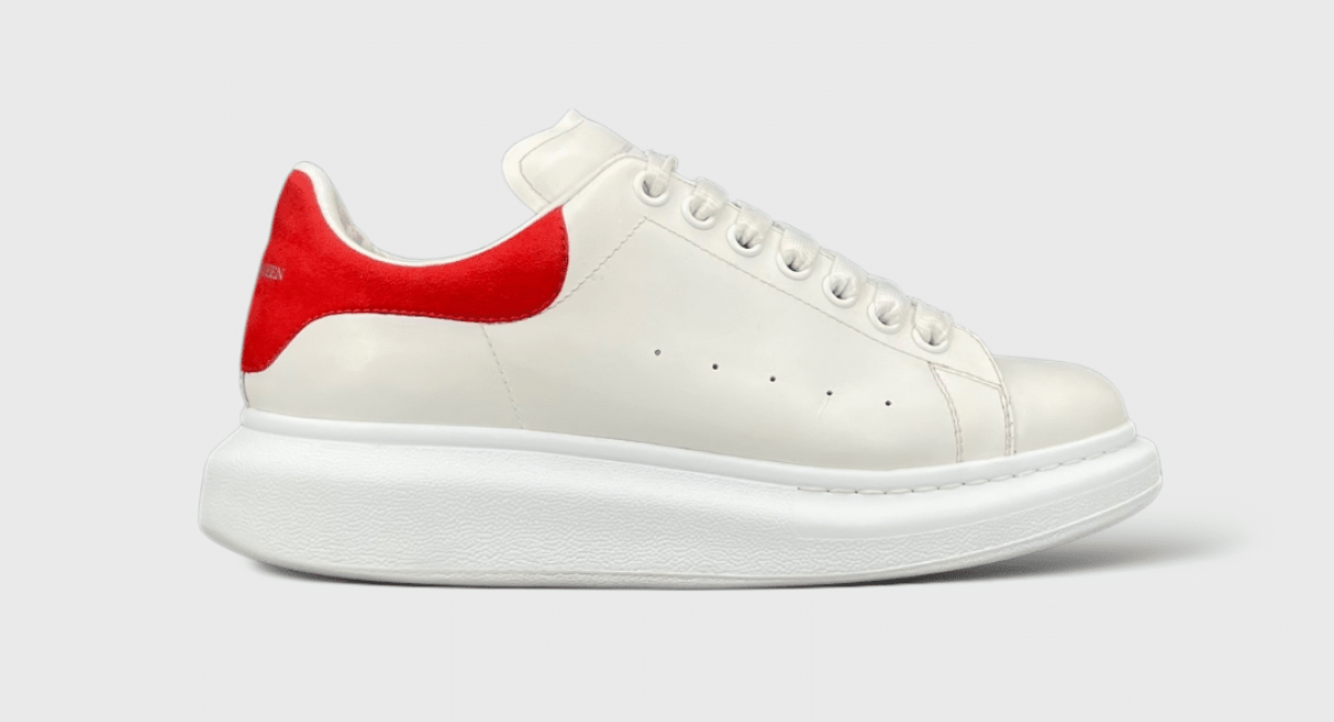 Alexander McQueen Oversize blanche/rouge 40,5