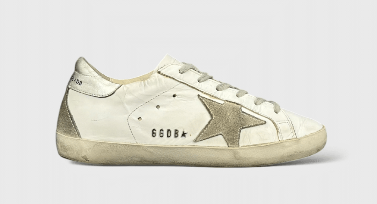 Golden Goose Super Star Blanc/Argent 35