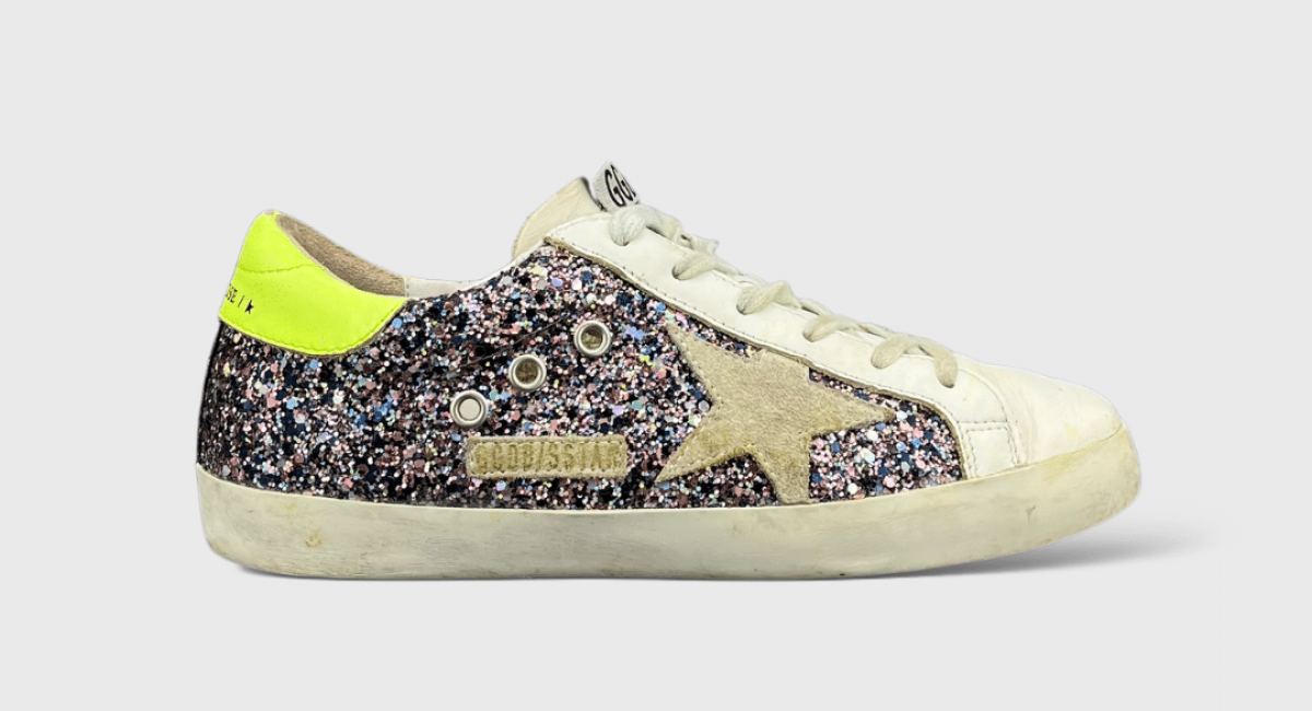 Golden Goose Super Star Paillettes/Jaune 37