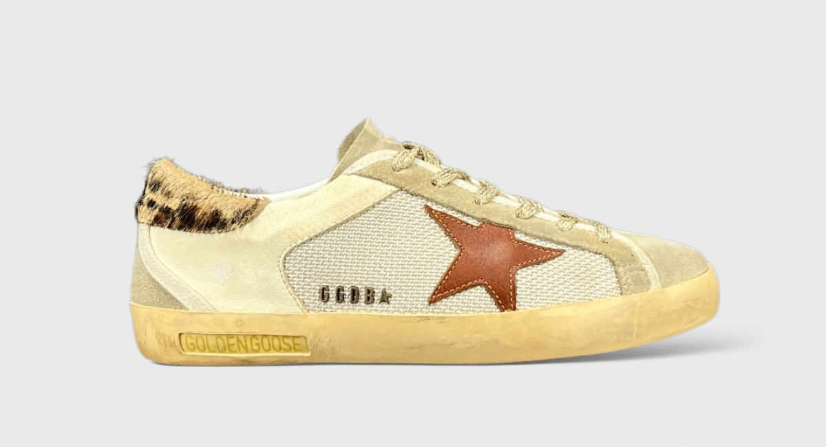 7370 Golden Goose Super Star Blanc/Rouge/Léopard 38