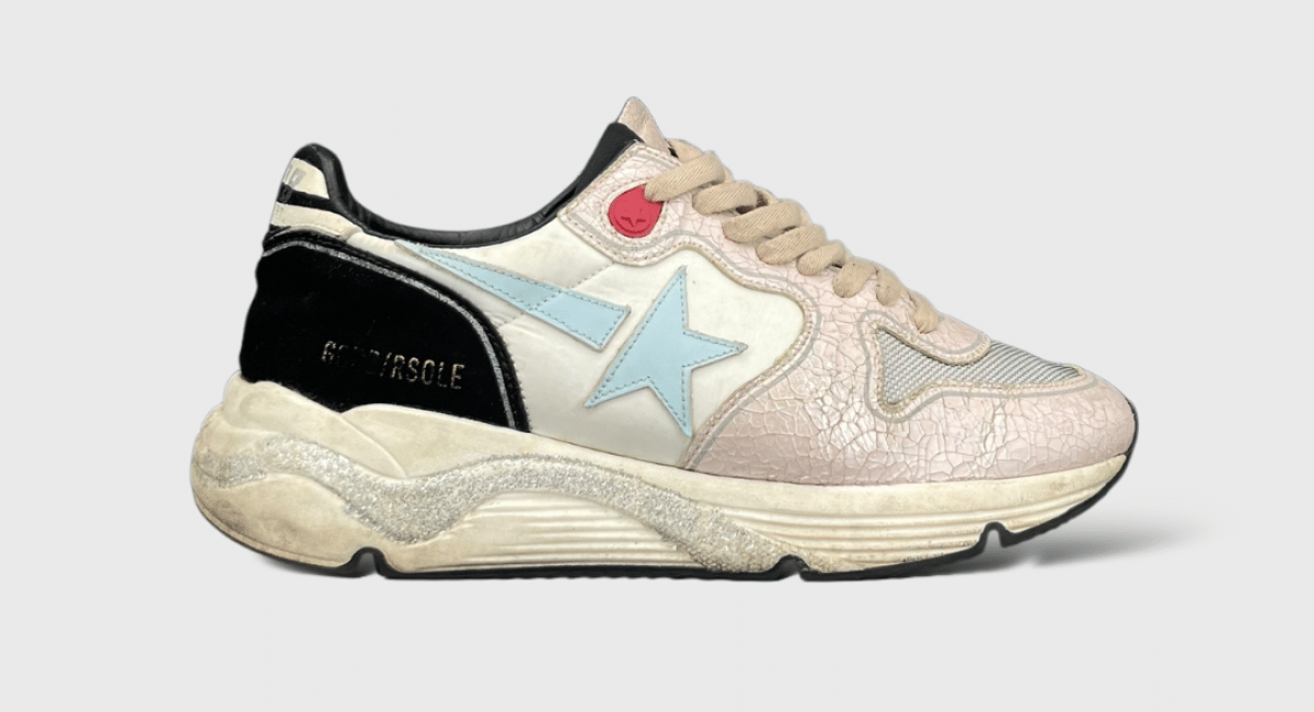 Golden Goose Running Blanche/noir/rose/bleu 36