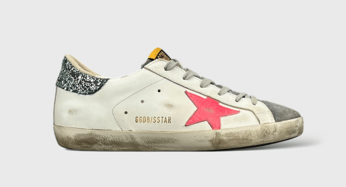 7355 Golden Goose Super Star Blanche / Rose / Verte 39