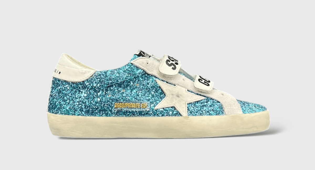 Golden Goose Old School bleu/paillette 38