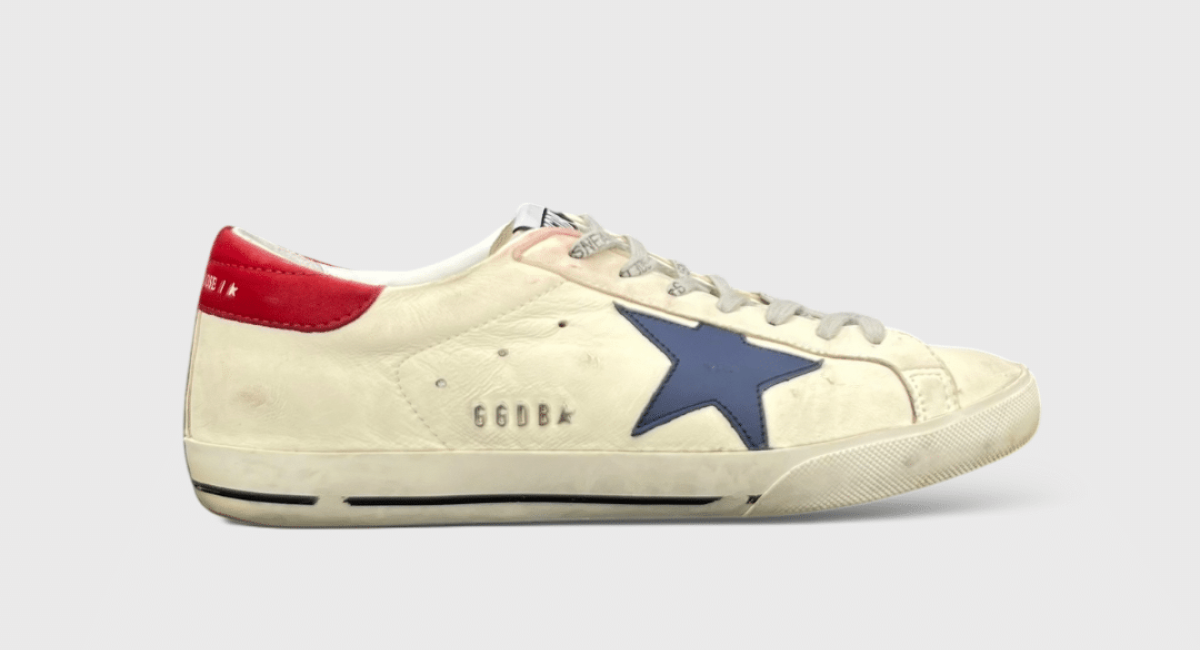 Golden Goose Super Super Blanche/Rouge 40