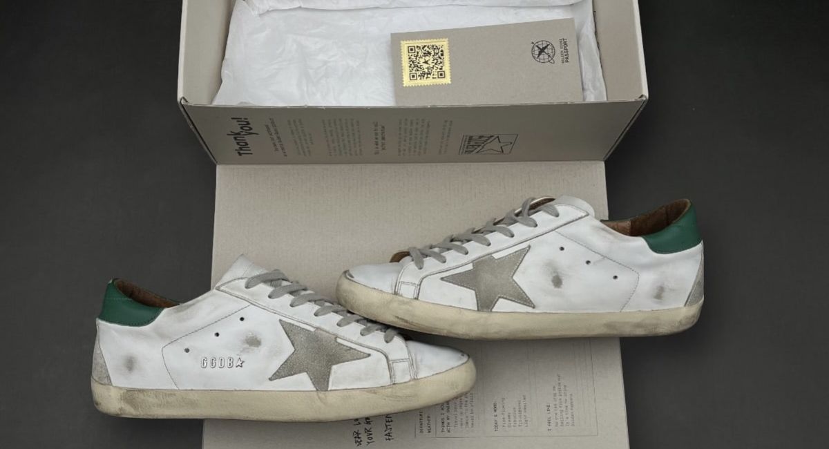 Golden Goose SuperStar Blanc/Vert 41