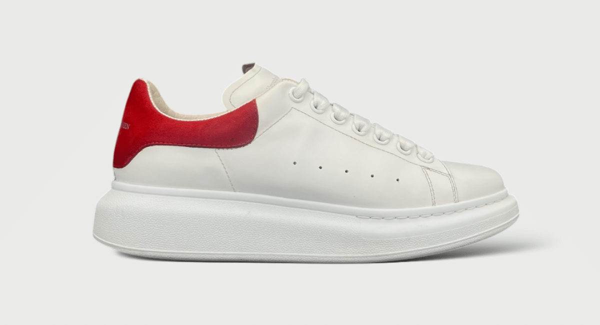 Alexander McQueen Oversize blanche/rouge 41