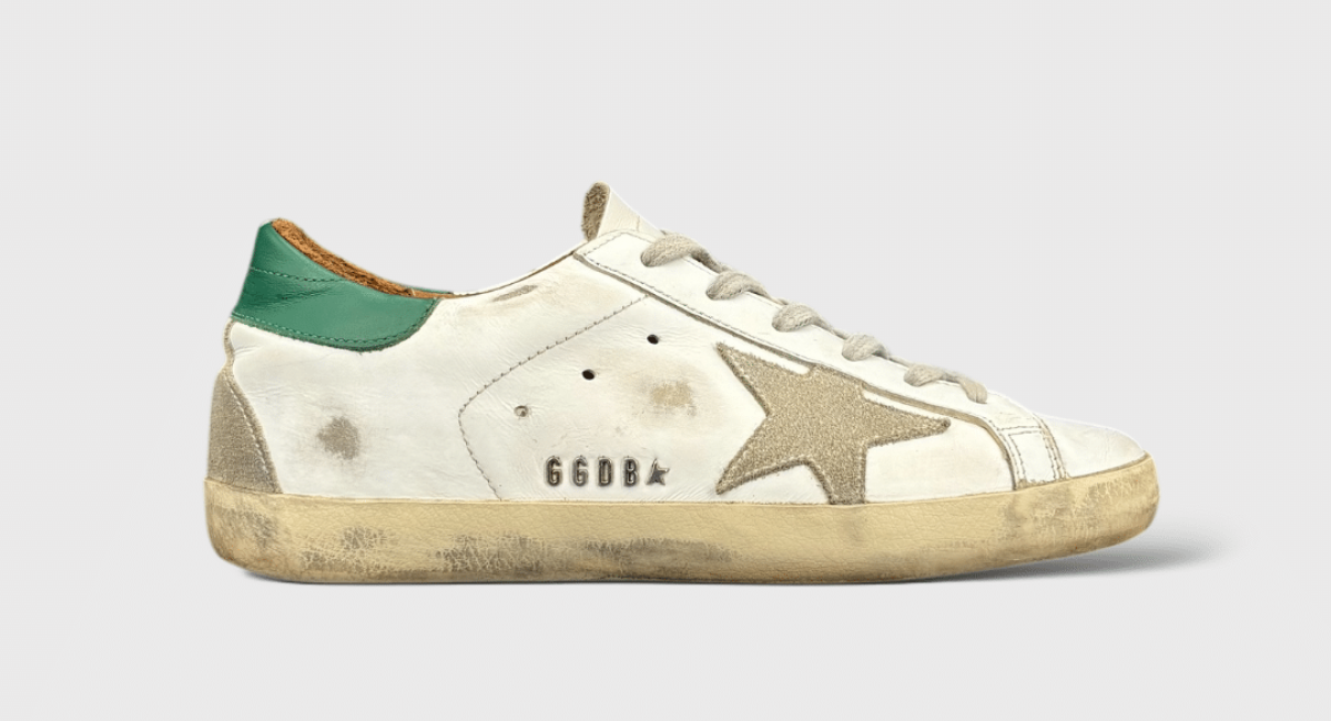 7401 Golden Goose Super Star Blanc/Vert 36