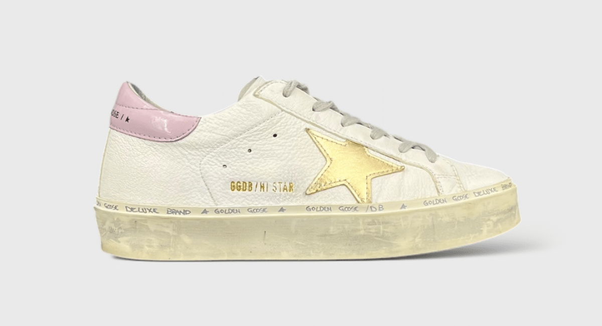 7441 Golden Goose Hi star blanche/rose/or 37