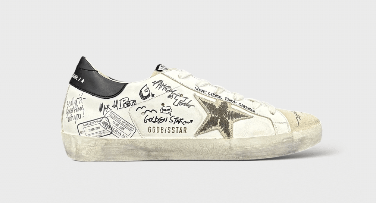 7400 Golden Goose Super Star Blanc/Noir 38