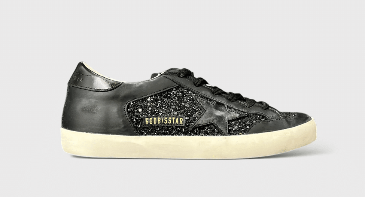 7440 Golden Goose Superstar Noir/paillette 38