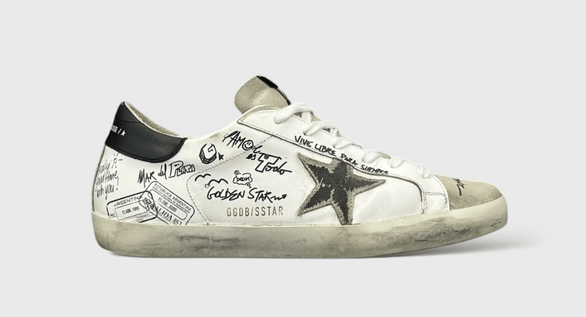 7452 Golden Goose Superstar blanche/noir 41