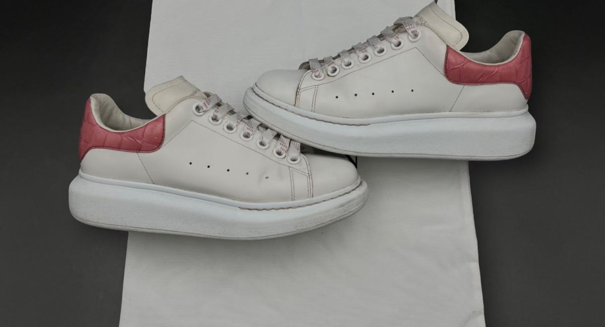 Alexander Mcqueen Oversize Blanc/Rose 38