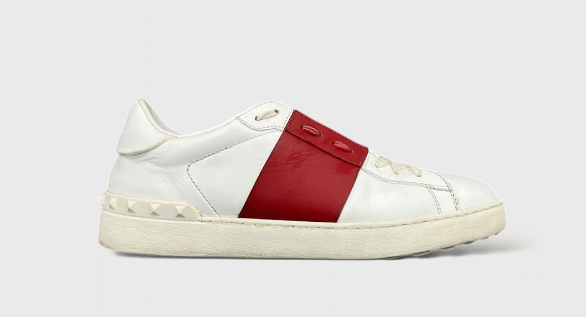 7446 Valentino Open blanche/rouge bordeau 40